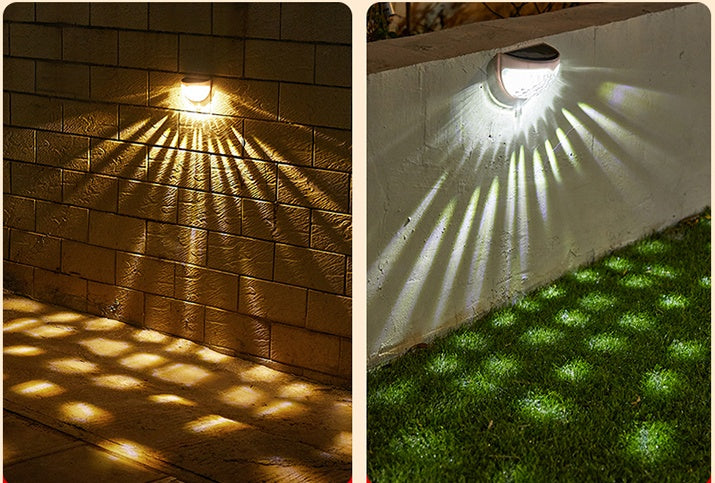 New Solar Light and Shadow Effect Night Light