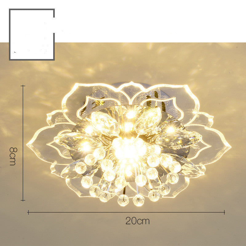 Elegant Entryway/Hallway Mini Crystal Lamp