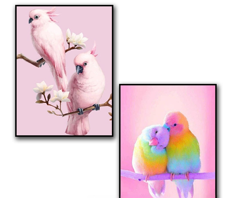 Full Round Drill Parrot Diamond Art Mosaic Kit