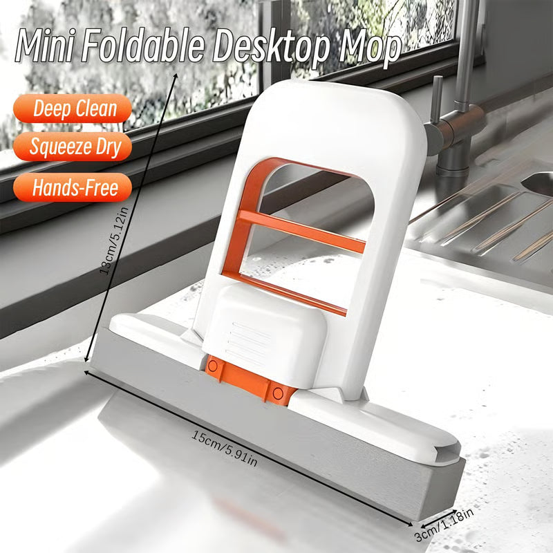 Mini Foldable Desktop Mop – Mop for Wet & Dry