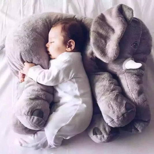 Large Stuffed Elephant Child Sleep Pillow and Toy