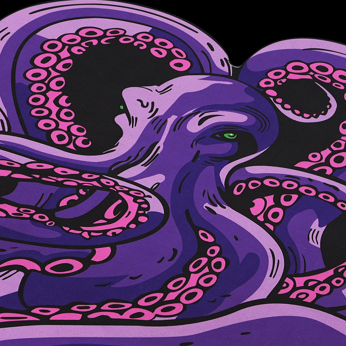 Green And Purple Cthulhu Rugs Water Absorbent Bath Mat Octopus Anime Rug Graphic Gothic Bathroom Rugs Fantasy Decorate, Non Slip Backing, Unique Gift & Decor For Gamers, 27x18 In