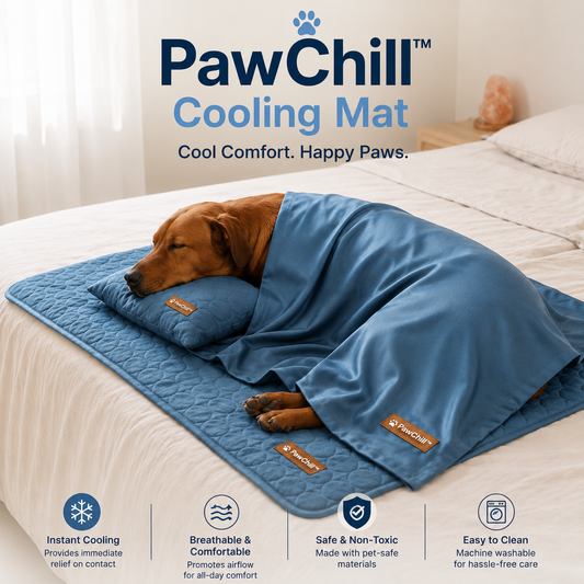 PawChill Cooling Mat — with Free Pillow & Sheet